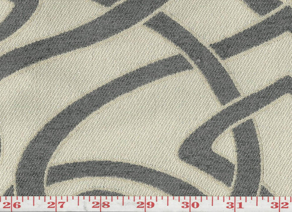 Charlotte CL Stone Upholstery Fabric by KasLen Textiles