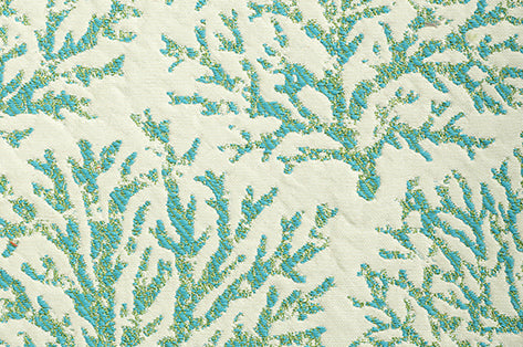 Coraline CL Turquoise Indoor Outdoor Upholstery Fabric by Bella Dura