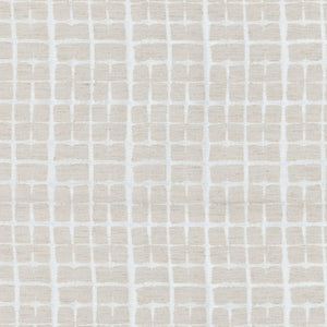 Shibori Plaid CL Chalk Drapery Upholstery Fabric by PK Lifestyles and Novogratz