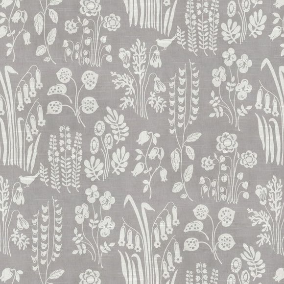Tallulah Belle CL Grey Drapery Upholstery Fabric by PK Lifestyles Waverly