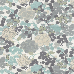 Blossom CL Grey Drapery Upholstery Fabric by PK Lifestyles and Novogratz