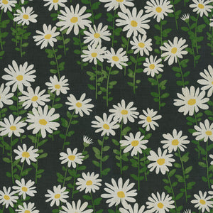 Endless Daisies CL Midsummer Night Drapery Upholstery Fabric by PK Lifestyles