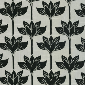 Long Stems Lotus CL Tuxedo Drapery Upholstery Fabric by PK Lifestyles