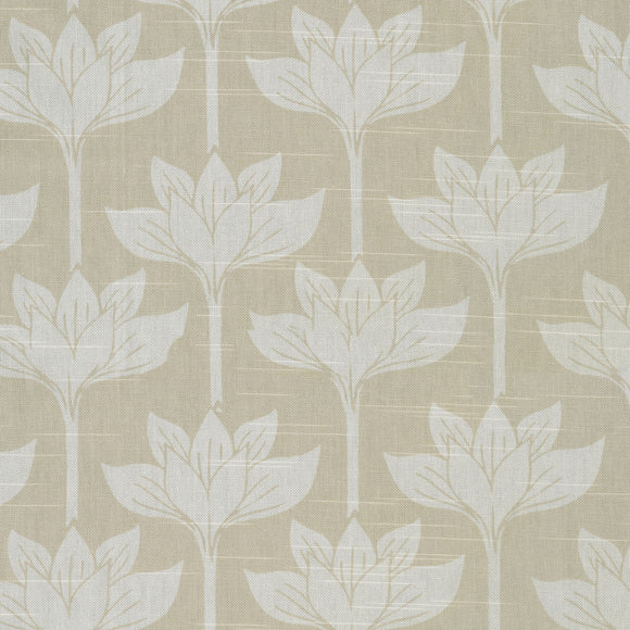 Long Stems Lotus CL Winter Drapery Upholstery Fabric by PK Lifestyles
