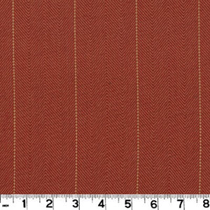 Copley Stripe CL Terra Cotta Drapery Upholstery Fabric by Roth & Tompkins