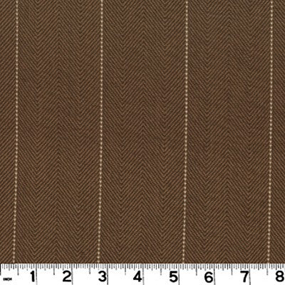 Copley Stripe CL Bark Drapery Upholstery Fabric by Roth & Tompkins