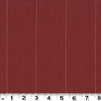 Copley Stripe CL Cardinal Drapery Upholstery Fabric by Roth & Tompkins