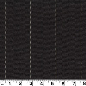 Copley Stripe CL Black Drapery Upholstery Fabric by Roth & Tompkins