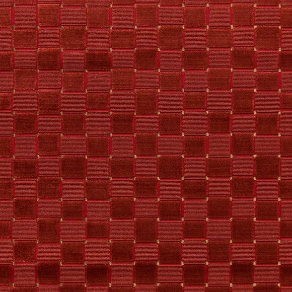 LEVENS VELVET CL RUBY Drapery Upholstery Fabric by Lee Jofa