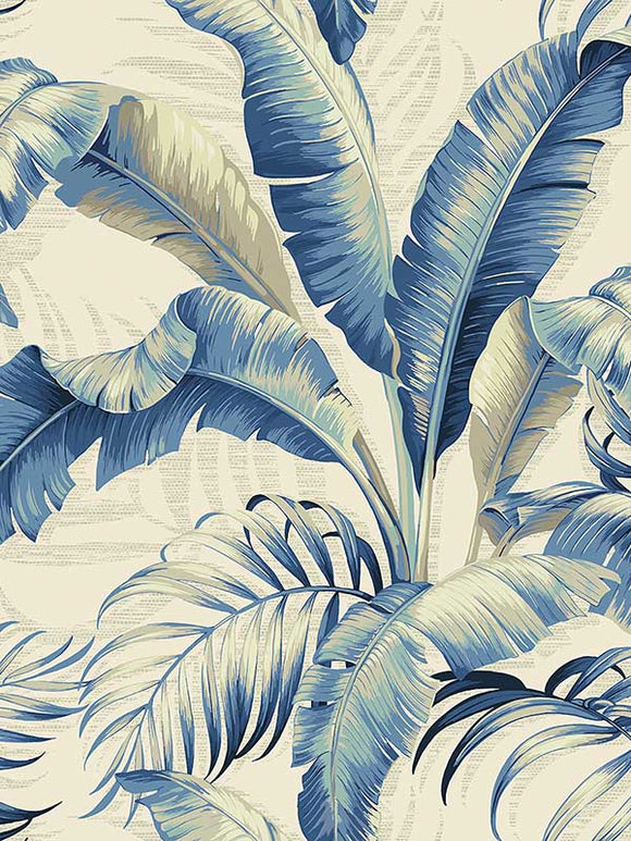 Palmiers CL Azure Peel & Stick Wallpaper by Tommy Bahama and PK Lifestyles