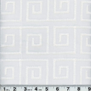 Athena CL Snow Drapery Upholstery Fabric by Roth & Tompkins