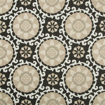 Exotic Suzani Coal Upholstery Fabric By Kravet