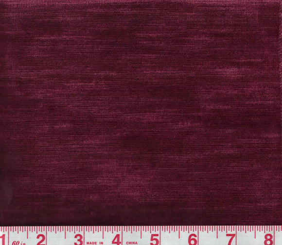 Elio Linen Velvet,  CL Garnet (030) Upholstery Fabric