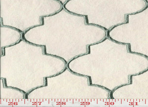 Hepburn CL Teal Upholstery Fabric by KasLen Textiles