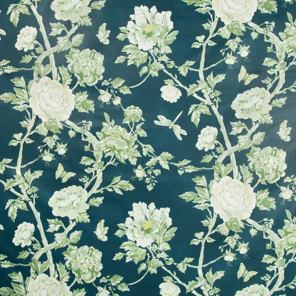 LES PIVOINES PRINT CL GREEN Drapery Upholstery Fabric by Brunschwig & Fils