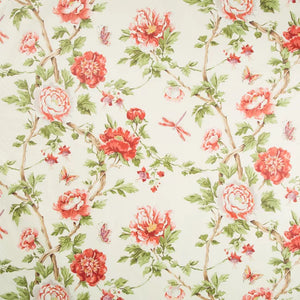 LES PIVOINES PRINT CL RED Drapery Upholstery Fabric by Brunschwig & Fils