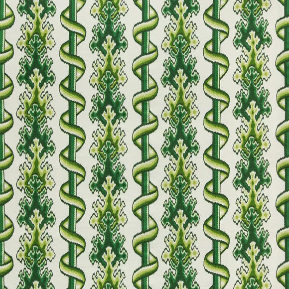 MONTGUYON PRINT CL LEAF / ALOE Drapery Upholstery Fabric by Brunschwig & Fils