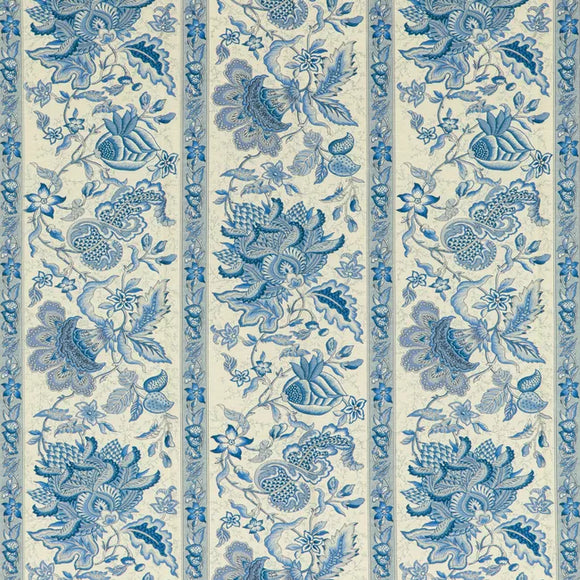 MONTFLOURS PRINT CL BLUE Drapery Upholstery Fabric by Brunschwig & Fils
