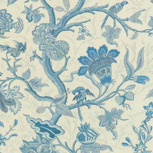 LOUVERNE PRINT CL BLUE Drapery Upholstery Fabric by Brunschwig & Fils