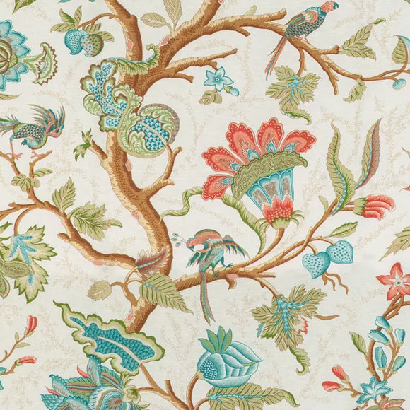 LOUVERNE PRINT CL MULTI Drapery Upholstery Fabric by Brunschwig & Fils