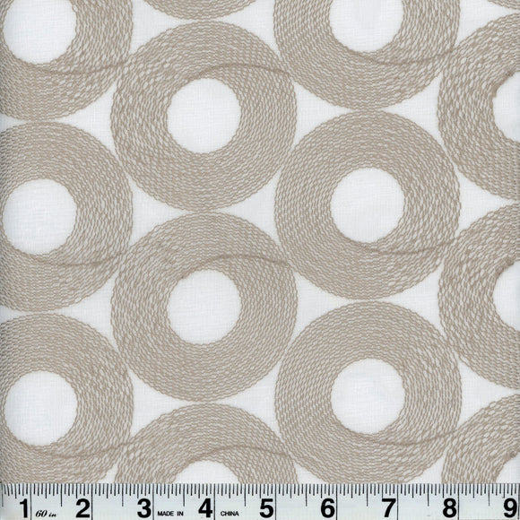 Spheres CL Linen Drapery Sheer Fabric by Roth & Tompkins