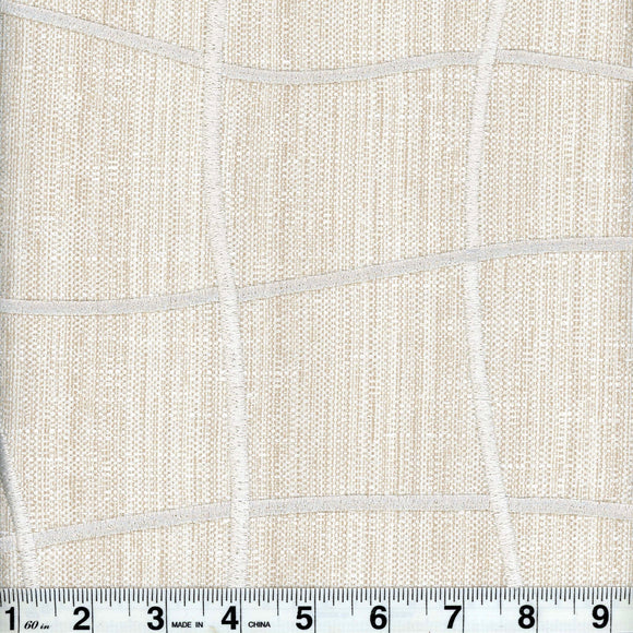 Wyndam CL Bisque Embroidery Fabric by Roth & Tompkins