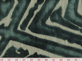 ACDC CL Teal Velvet Upholstery Fabric by Radiate Textiles