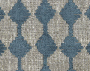 Anakota CL Prussian Blue Velvet Drapery Upholstery Fabric by Charles Martel