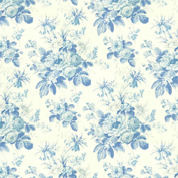 CAROLINE, BLUE Drapery Upholstery Fabric by Lee Jofa