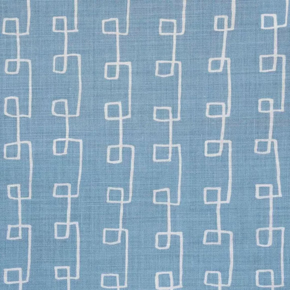 GRIFFIN, BLUE / OYSTER Drapery Upholstery Fabric by Lee Jofa