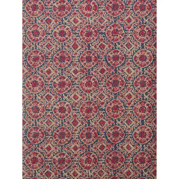 ASHCOMBE, RED / BLUE Drapery Upholstery Fabric by Lee Jofa