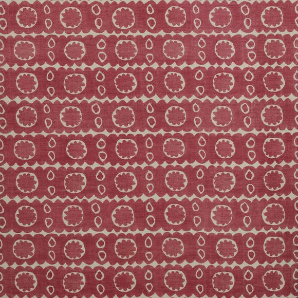 OSBORNE, RED Drapery Upholstery Fabric by Lee Jofa