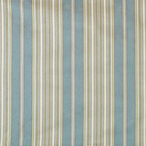 WINDSOR STRIPE CL AQUA / GOLD Drapery Upholstery Fabric by Lee Jofa