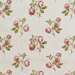 SIMSBURY, ROSE / GREEN Drapery Upholstery Fabric by Lee Jofa