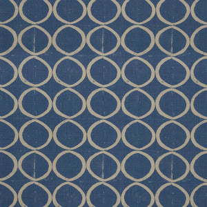 CIRCLES, AZURE Drapery Upholstery Fabric by Lee Jofa