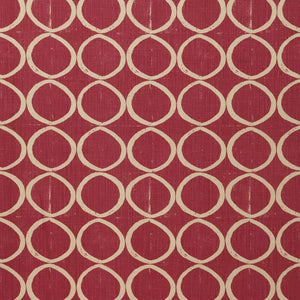 CIRCLES, BERRY Drapery Upholstery Fabric by Lee Jofa