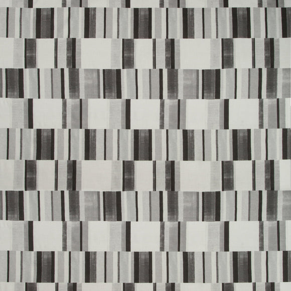 Blockstack Graphite Upholstery Fabric by Kravet
