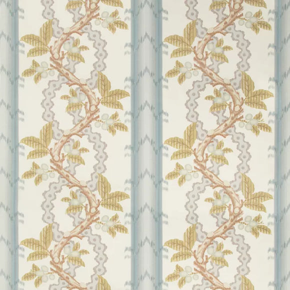 JOSSELIN COTTON AND LINEN PRINT CL SLATE / GREY Drapery Upholstery Fabric by Brunschwig & Fils