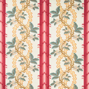 JOSSELIN COTTON AND LINEN PRINT CL MADDER / CLAY Drapery Upholstery Fabric by Brunschwig & Fils