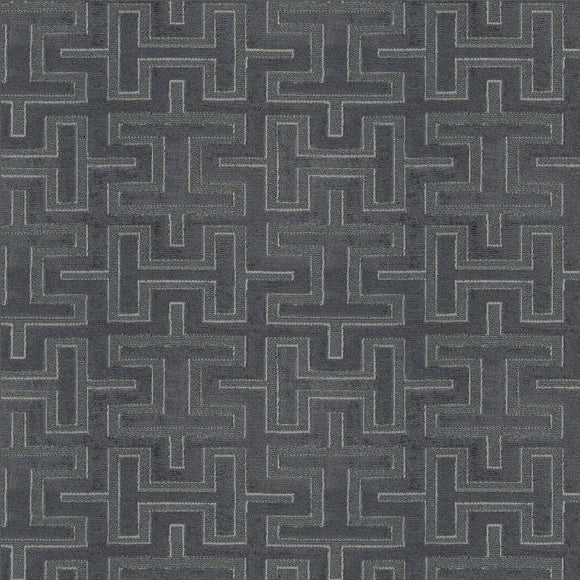 Brampton CL Graphite Velvet Upholstery Fabric by Radiate Textiles