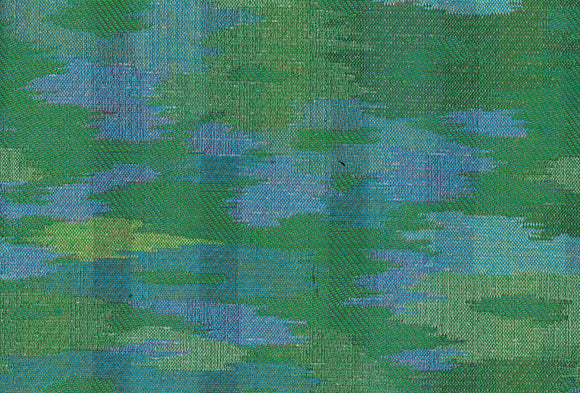 Canasta CL GreenBlue Drapery Upholstery Fabric by Charles Martel