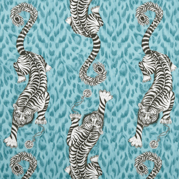 Tigris Teal Upholstery Fabric  by Kravet