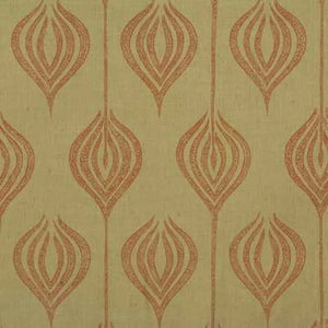 TULIP, SAND / CORAL Drapery Upholstery Fabric by Lee Jofa