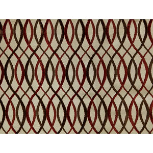 INFINITY, BEIGE / RUST Drapery Upholstery Fabric by Lee Jofa