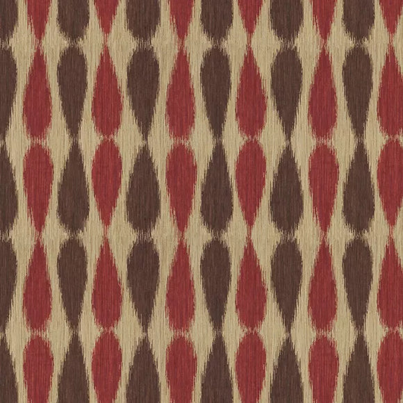 IKAT DROPS, RED Drapery Upholstery Fabric by Lee Jofa