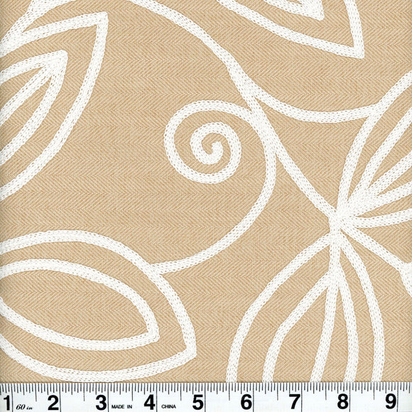 Botanique  CL  Straw Drapery  Upholstery Fabric by Roth & Tompkins