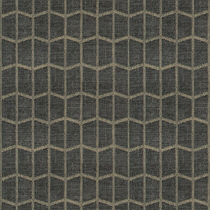Hall CL Charcoal Upholstery Fabric by Radiate Textiles