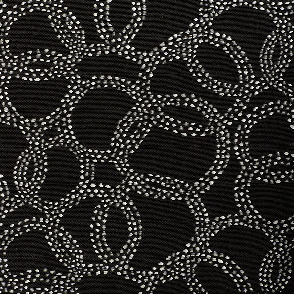 Hansel CL Black - White  Indoor -  Outdoor Upholstery Fabric by Bella Dura