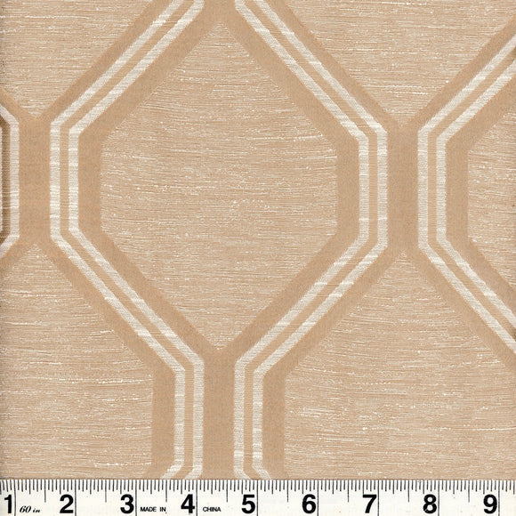 Arbor CL Wheat  Drapery Upholstery Fabric by Roth & Tompkins