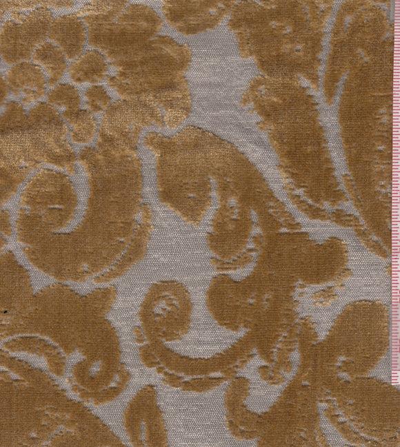 Nibo CL Gold Drapery Upholstery Fabric by Charles Martel